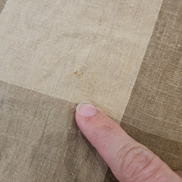 Apuntob Macro Vichy Linen Sleeveless Top Womens Size S Hazelnut Check Minimalist - Picture 5 of 11